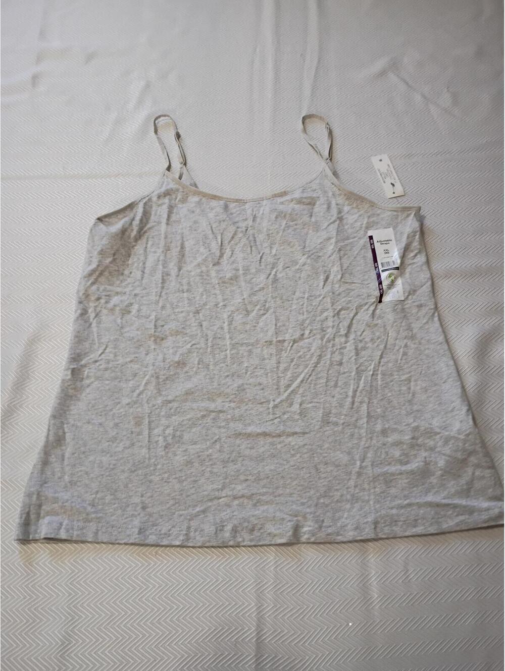 A New Day Women's Gray Cotton Camisole Tank Top Size S